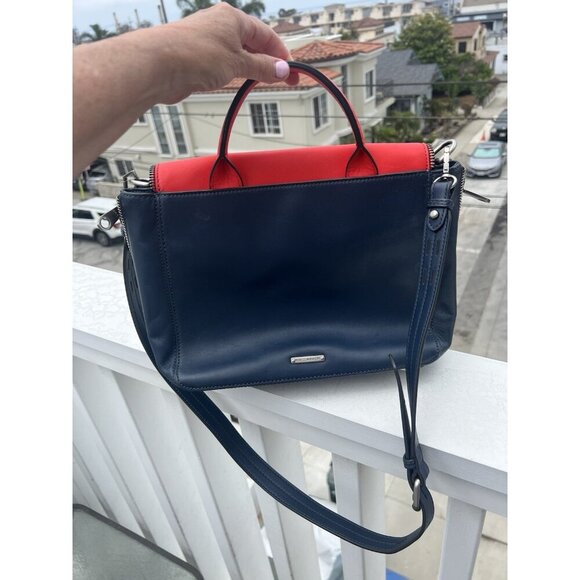 Rebecca Minkoff Marlowe Envelope Crossbody top handle bag leather colorblock Y2K - Picture 2 of 16